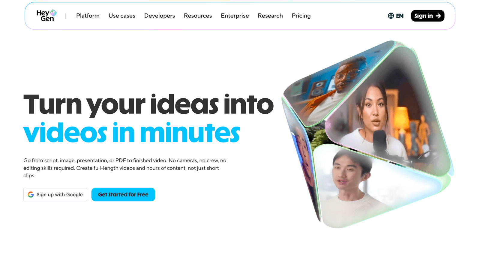 HeyGen website