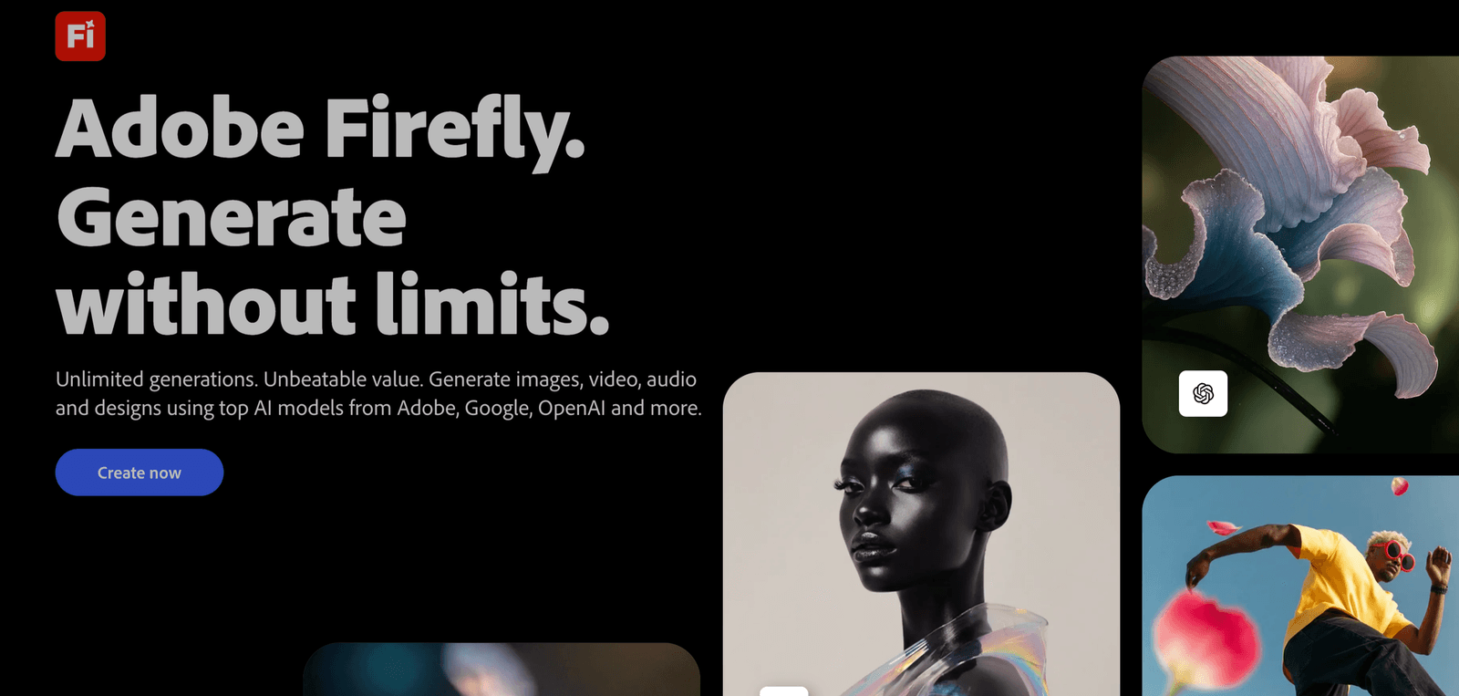Adobe Firefly website