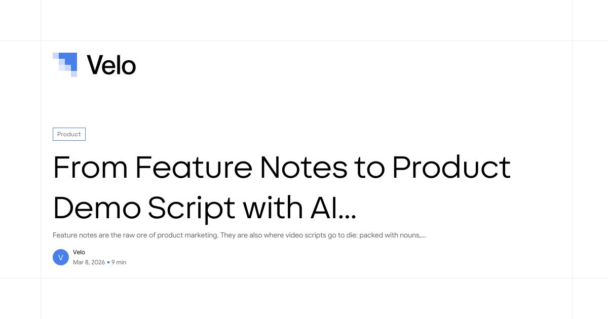 From Feature Notes to Product Demo Script with AI Generators – 2026 ...